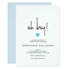 Modern Oh Boy Baby Shower Invitation Blue Heart Tap Click To Personalize An Baby Shower Invitations For Boys Boy Shower Invitations Baby Shower Invitations
