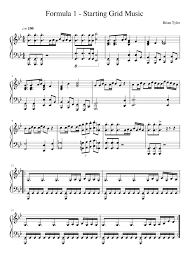 Listen now buy mp3 album $0.99. Formula 1 Starting Grid Music Brian Tyler Sheet Music For Piano Solo Musescore Com