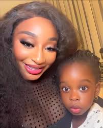 My sweet baby, Light. I'm just here posing for my little boss😁”.