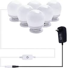 There are completely hidden wires, which will these sunco pack of 10 light bulbs is ideal for vanities and mirror lights. Amazon Com Aiboo Hollywood Led Vanity Mirror Lights Kit For Girls Makeup Dressing Table Lights 6 Natural Light Bulbs Stick On With Dimmer And Plug In Adapter Mirror Not Included
