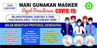 .svg is vector based graphics in xml format: Banner Spanduk Covid 19 Corona Virus Untuk Kampanye Pencegahan