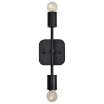 In the bathroom, display them similarly, with one light on either side of the vanity mirror. Modern Black Wall Sconces Allmodern