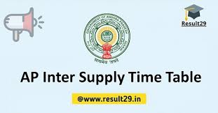 Ap Inter Supply Time Table 2020 Release 1st 2nd Year Exam In 2020 Exam Years Supply