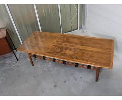 Give a 70's coffee table a rustic makeover with wood slats and paint! Tables Mid 20th Century 70s Coffee Table In Rosewood Vinterior