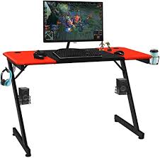 Huge collection, amazing choice, 100+ million high quality, affordable rf and rm images. Costway Z Shaped Gaming Table Computer Desk Pc Table With Cup Holder Headphone Hook And Box Stand Desk For Home Or Office Red And Black Amazon De Kuche Haushalt