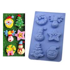They were listed as professional silicone moulds and there was many designs to choose from.i selected this 5 and was. Christmas Tree Silicone Cake Mold Six Hole Santa Claus Bell Diy Baking Mold Free Shipping Dealextreme