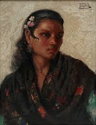 RAFAEL GONZÁLEZ SÁENZ. Una joven. Arte