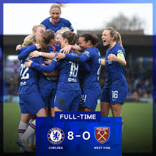 L.fabianski, i.diop, a.ogbonna, f.balbuena, v.coufal, t.soucek, r.fredericks, p.fornals, m.noble, j.lingard, j.bowen chelsea: Chelsea Eight West Ham Nil Chelsea Football Club Women Facebook