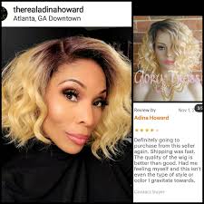 Lace Front Wig, Bob Wig, Blonde Wig, 100% Human Hair Blend, Wavy Wig, Ombre  613 Blonde, ON SALE // DELIGHT