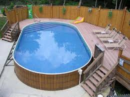 22 Amazing And Unique Above Ground Pool Ideas With Decks Pool Deck Plans Above Ground Swimming Pools Portable Pools