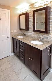 Espresso Shaker Bathroom Like The Wall Wood Bathroom Vanity Brown Bathroom Bathroom Vanity Cabinets
