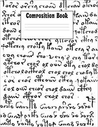 Black And White Composition Book Background Voynich Manuscript Composition Notebook French Ruled Grands Carreaux Or Seyes Paper 200 Pages Matt Voynich Manuscript Composition Notebook Composition Book