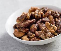 Oscars Snack Spicy Maple Rosemary Cocktail Nuts Recipe Nut Recipes Food Recipes