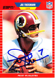 Product titletrevor lawrence 2021 pro set #ps1 #1 pick rookie card pgi 10. Joe Theismann Autographed Washington Redskins 1989 Pro Set Football Card Autographsforsale Com