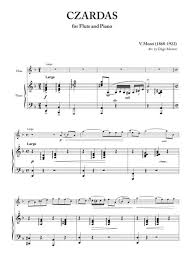 Czardas For Flute And Piano By Vittorio Monti 1868 1922 Digital Sheet Music For Individual Part Score Solo Part Download Print S0 391985 Sheet Music Plus