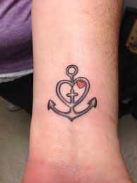 The heartbeat leading to the tiny red heart does not only seem interesting but it enhances your overall. 57 Cute Anchor Heart Tattoos