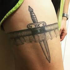 Garter belts were an essential characteristic inwards a woman's attire inwards the past. 15 Garter Tattoo Designs Ideas Design Trends Premium Psd Vector Downloads