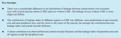 The table below lists the most common sizes for coffee cups please note that even though the cup itself is 8 ounces, the average coffee cup size is actually 6 ounces. Leakage Index On Ultra Widefield Fluorescence Angiography In Different Regions Of Retina And Its Correlation With Cystoid Macular Edema In Central Retinal Vein Occlusion Eyes Springerlink