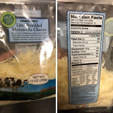 Find quality dairy products to add to your shopping list or order online for delivery or . Trader Joe S Lite Shredded Mozzarella Cheese 45 Cals Per Serving 1200isplenty