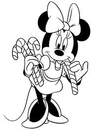 Black And White Candy Canes Minnie With Candy Canes Coloring Pages Minnie Mouse Coloring Pages Disney Coloring Pages Disney Princess Coloring Pages