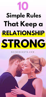 But when you and your partner start discussing what to do when your lease is up, or you get a promotion and have to start working at the satellite office an hour away, it means you want to stay in. Keep Relationships Strong 10 Relationship Rules To Remember
