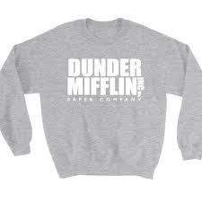 Dunder Mifflin Sweatshirt The Office Sweatshirt Dunder Mifflin Merchadise The Office Shirts The Office Merch Sweatshirts
