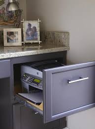 Drawers To Hide Printers And Keep Them From Taking Up So Much Space On Desks Home Office Organization Home Office Decor Kitchen Office