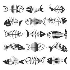 Download Fish Dead Fish Bones Drawing
