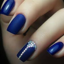 Colección de ❤ miriam azul flores ❤. Sinij Manikyur Unas Azules Decoradas Manicura De Unas Unas Azules
