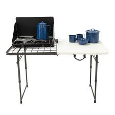 Lifetime 4 Foot Fold In Half Cooking Table Light Commercial Pearl 80506 Walmart Com Camping Table Folding Camping Table Bbq Grill