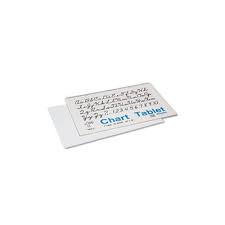 Chart Tablets W Cursive Cover Ruled 24 X 16 White 25