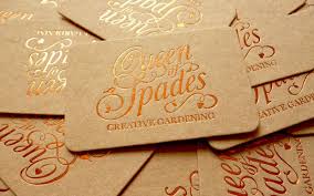The Queen Of Spades Aka Katie Rushworth Is A Garden Designer And The Star Of Alan Titchmars Letterpress Business Cards Elegant Business Cards Stationery Design