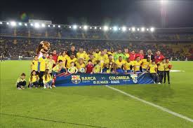 Colombia Legends Vs Barcelona Legends In Bogota Anadolu Agency