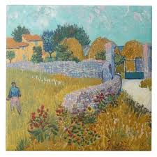 Vincent Van Gogh Vintage Farmhouse In Provence Ceramic Tile Zazzle Com Artist Van Gogh Vincent Van Gogh Paintings Van Gogh Art