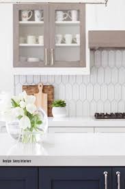 Nabi Hexagon Glacier White Ceramic Tile Kitchen Backsplash Trends Kitchen Backsplash Designs Backsplash Trends