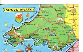 Please select an area from the links below the map. South Wales Uk South Wales Vintage Travel Posters Wales