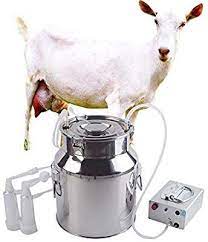Futt Electric Pulsation Milking Machine Single Bucket Piston Vacuum Pulsation Milking Machine For Cows Cattle Or Sheep Optional Goat Milking Goats Milk Storage