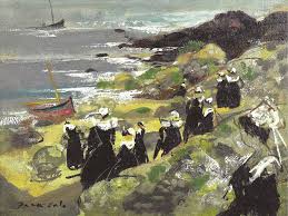 Emilio Grau Sala 1911 1975 Bretonnes De Port Manech 1964 24 By 31 Cm Zhivopis
