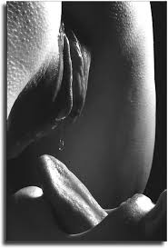 Black and White Licking Pussy Erotic Canvas Art Hungary | Ubuy