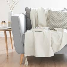 Grauer Baumwolluberwurf 160x210 Maisons Du Monde Deko Zimmer Uberwurf