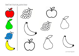Kleur Het Fruit In De Juiste Kleur Fruit Knutselen Thema Eten Rupsje Nooitgenoeg