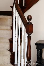 Takes a bit of measuring to get height adjusted but still very workable.5. Oak Banister Makeover With Paint Stain Creations By Kara