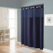 Arichomy shower curtain set waffle weave curtain fabric shower curtain set 250gsm hookless removeable liner. Hookless Waffle Fabric Shower Curtain And Snap In Liner Set Bed Bath Beyond Blue Shower Curtains Navy Blue Shower Curtain Blue Bathroom Decor