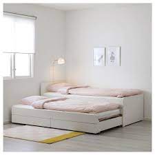 In silk grey 2 beds in 1 pull out trundle. Slakt Pull Out Bed With Storage White Twin Ikea Ikea Bedroom Design Pull Out Bed Slakt Bed
