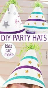 Fun Easy Diy Party Hats Kids Can Make Party Hats Diy Template Party Hat Craft Diy Party Hats