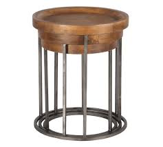 Antero Round Nesting Tables Set Of 3 Pottery Barn In 2020 Nesting End Tables Nesting Tables Contemporary End Tables