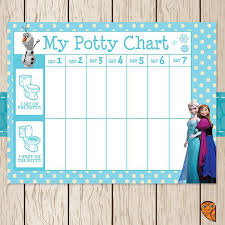 printable frozen potty chart sign blue by brightowlcreatives