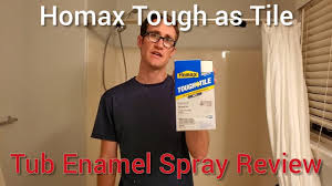 Details from start to finish plus some much needed advice and. Homax Tough As Tile Tub Enamel Spray Review Resurface Bathtub Youtube