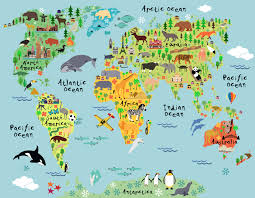 Download and print as many maps as you need. World Map Poster Decal Kids World Map World Map Wall Decal World Map Poster