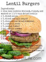 30 Day Nutrition Challenge Lentil Burger Recipe Lentil Burger Recipe Lentil Burgers Recipes